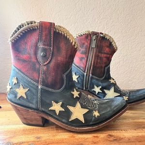Liberty Black Americana Booties